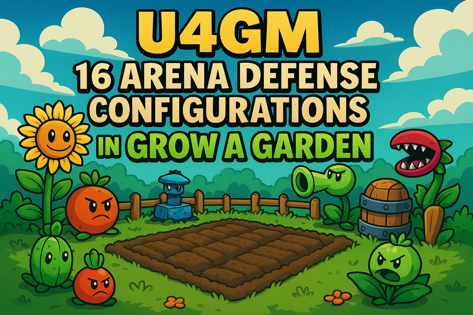 16 Arena Defense Configurations in Grow A Garden