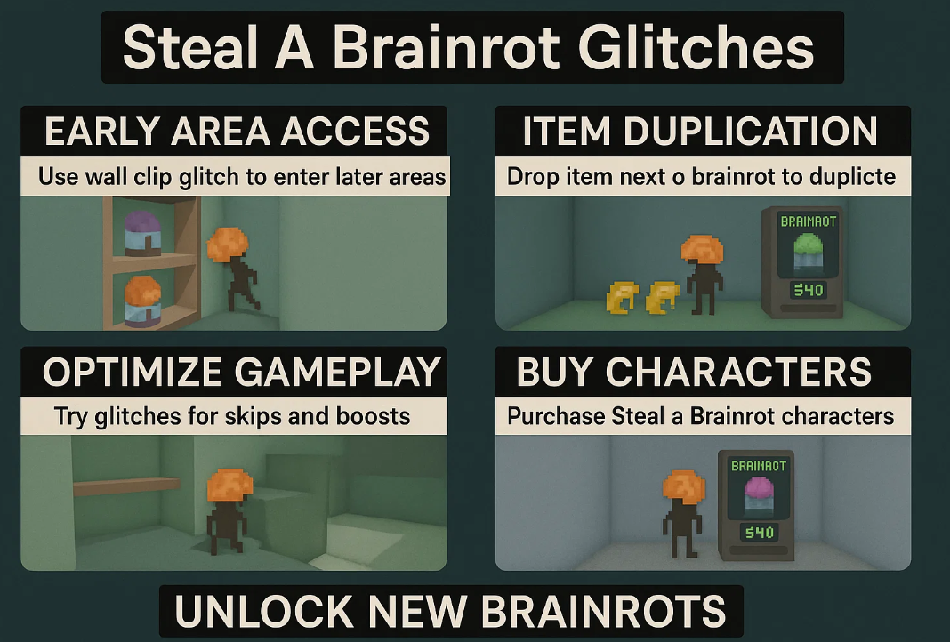 Glitches That Help You in Steal A Brainrot