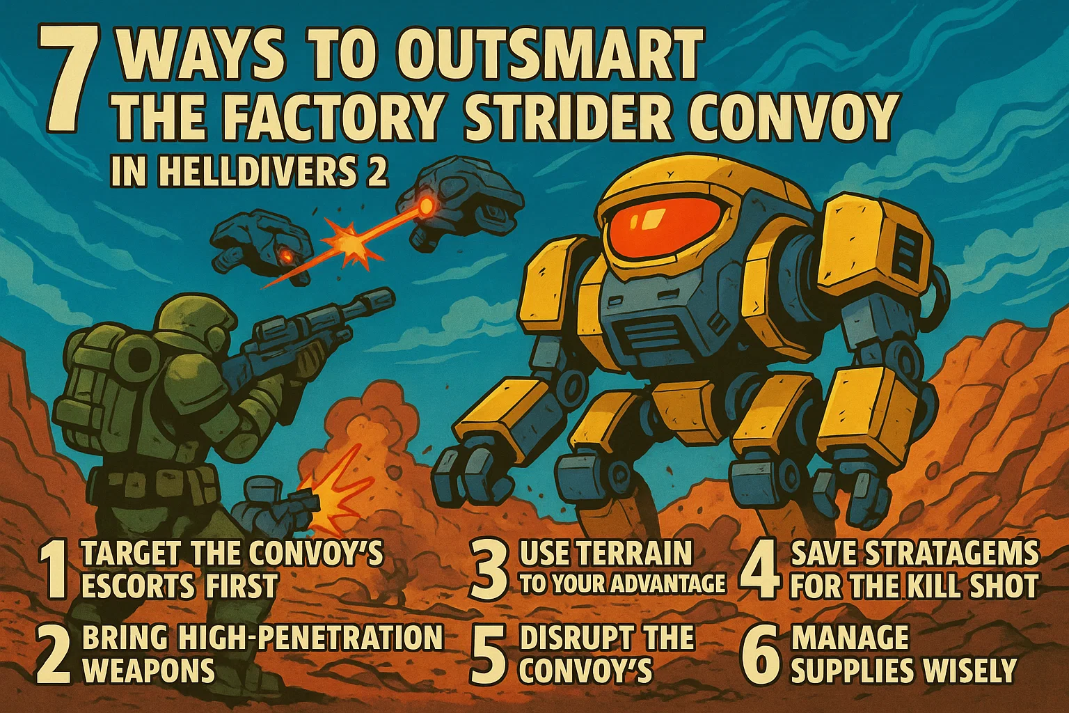 7 Ways to Outsmart the Factory Strider Convoy in Helldivers 2