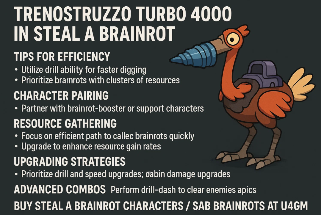 Trenostruzzo Turbo 4000 Guides – Steal a Brainrot